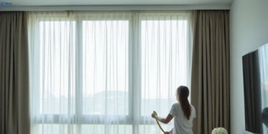 Delicate sheer drape cleaning claymore-nsw Matty Curtain Cleaning