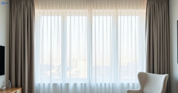 Freshly steam cleaned curtains in claymore-nsw QLD